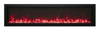 Elektrische sfeerhaard, Amantii, BI-40-XTRASLIM, Zwart, 1017
